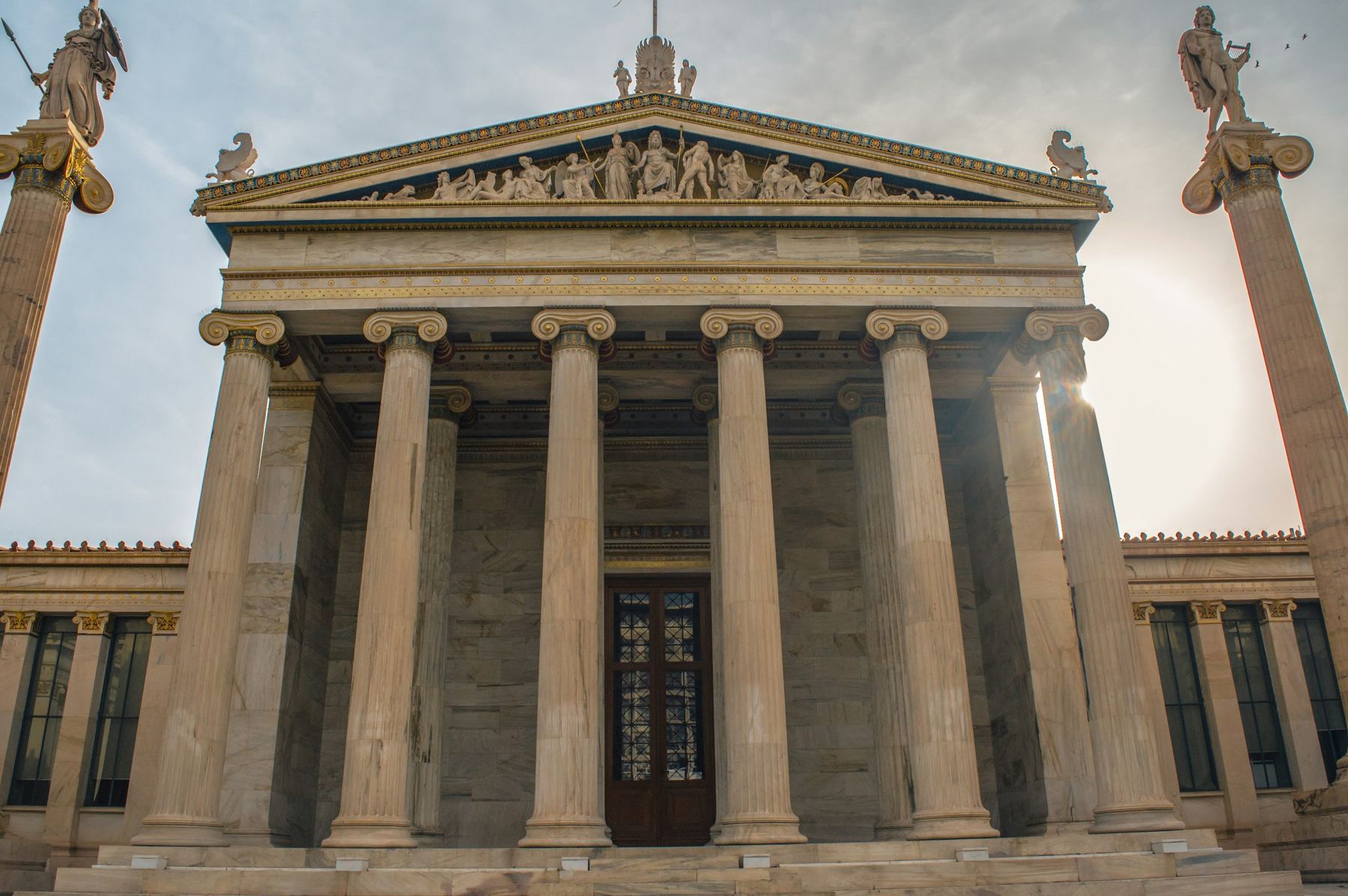Neoclassical columns in central Athens